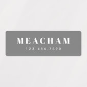 Große Boys mit Nachnamen mehrfarbig wasserdicht Etiketten (Design 1)