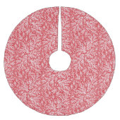 Große Branchen Red und White Juniper Weihnachten Polyester Weihnachtsbaumdecke (Vorderseite)