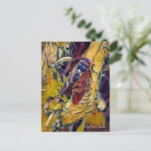 Große braune Cicada: Postkarte (Stehend Vorderseite)