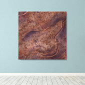 Große braune Marmorwand Art Deco Leinwanddruck (Insitu (Holzboden))