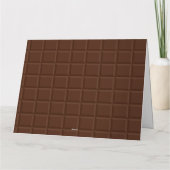 Große braune Schokoladenküche Bar Geburtstagsgrüße Karte (Rückseite)
