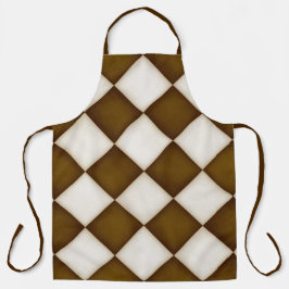 Große braune und antike weiße Diamanten Große Schürze