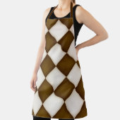 Große braune und antike weiße Diamanten Große Schürze (InSitu)