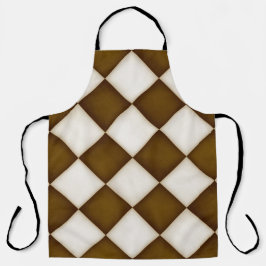 Große braune und antike weiße Diamanten Große Schürze