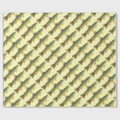 Große BraunForellen für Typ und Galle Geschenkpapier (Flach)