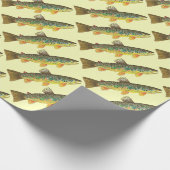 Große BraunForellen für Typ und Galle Geschenkpapier (Ecke)