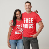 Große Briefe an Shirt für Männer| Freie Hugs (Unisex)
