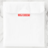 Große Briefmarke Runder Aufkleber (Tasche)