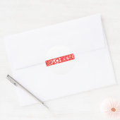 Große Briefmarke Runder Aufkleber (Umschlag)