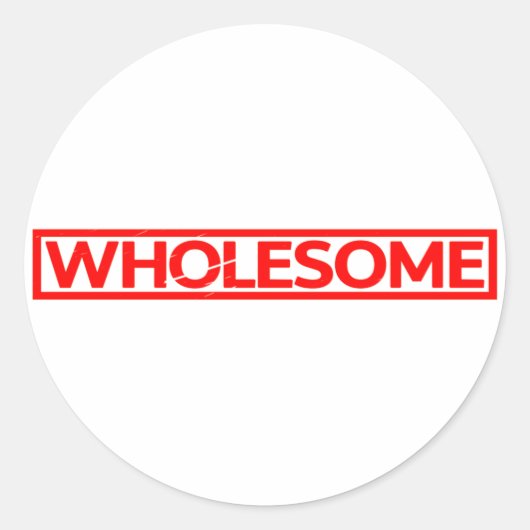 Große Briefmarke Runder Aufkleber (Vorderseite)