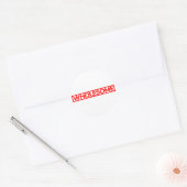 Große Briefmarke Runder Aufkleber (Umschlag)