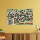 Große Briefszenen - Berkeley Springs, WV Leinwanddruck (Insitu (Wohnzimmer))