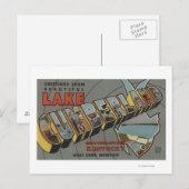 Große Briefszenen - Cumberland-See, KY Postkarte (Vorne/Hinten)