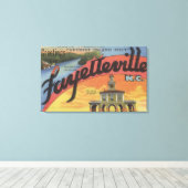 Große Briefszenen - Fayetteville, NC Leinwanddruck (Insitu (Holzboden))