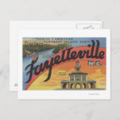Große Briefszenen - Fayetteville, NC Postkarte (Vorne/Hinten)
