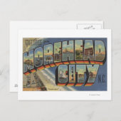 Große Briefszenen - Morehead City, NC Postkarte (Vorne/Hinten)