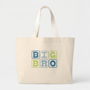 GROSSE BRO - Bruder-Block-Beschriftung Jumbo Stoffbeutel