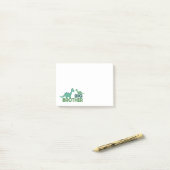 Große Bruder Dinosaurier Cartoon Geschwister Post-it Klebezettel (Auf Schreibtisch)