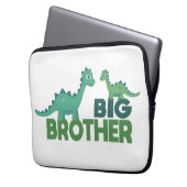 Große Bruder Dinosaurier Cartoon Jungs r Laptopschutzhülle (Vorderseite Links)