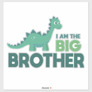 Große Bruder-Dinosaurier-Kinderfamilie Aufkleber
