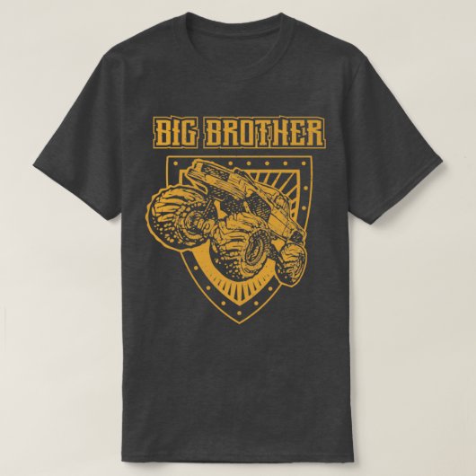 Große Brüder Monster Lkw Kleinkind 1 T-Shirt (Design vorne)