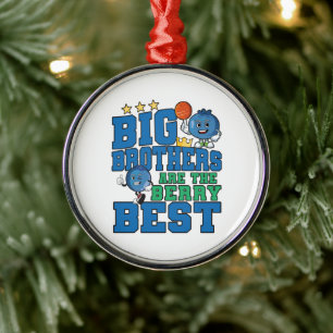 Große Brüder sind die Beeren Besten - Blaubeer-Wor Ornament Aus Metall