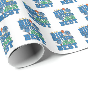 Große Brüder sind die Beerenbesten - Blaubeer-Wort Geschenkpapier