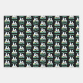 Große Brüder sind Schnee viel Spaß - Holiday Snowm Geschenkpapier Set (Vorderseite 2)