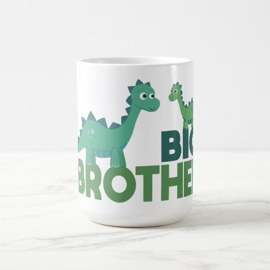 Große Bruderankündigung, Dinosaurier-Brüder Kaffeetasse (Mittel)