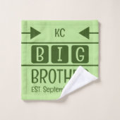 Große Bruderinitiativen est. Monat Jahr grün Waschlappen (Waschlappen)