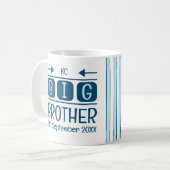 Große Bruderinitiativen est. Monatsblauer Kaffeetasse (Vorderseite Links)