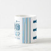 Große Bruderinitiativen est. Monatsblauer Kaffeetasse (Mittel)