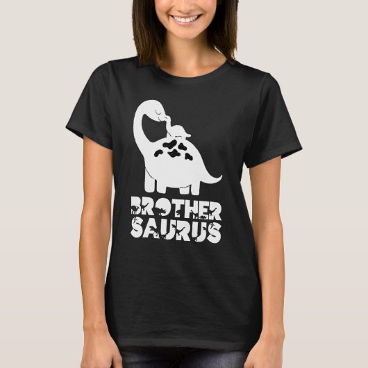 Große Brüdersaurus Rex Kleiner Bruder Saurus Bro D T-Shirt (Vorderseite)