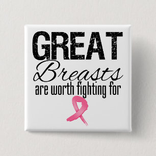 GROSSE BRÜSTE sind wert, für zu kämpfen Button