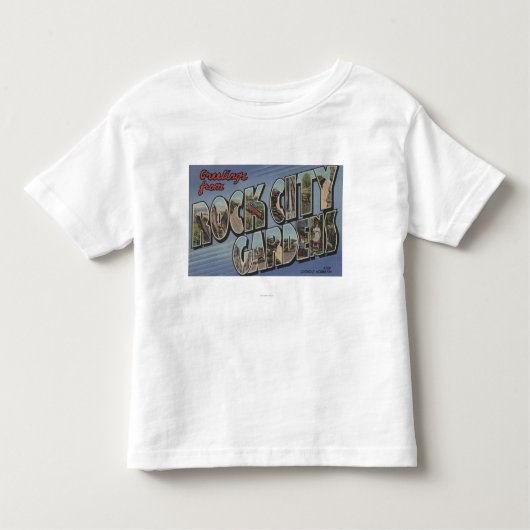 Große Buchstabe-Szenen - Felsen-Stadt-Gärten, TN Kleinkind T-shirt (Vorderseite)