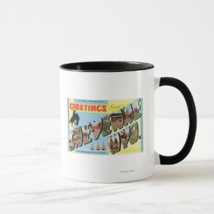 Große Buchstabe-Szenen, Grüße von 2 Tasse