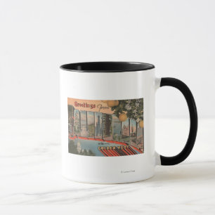 Große Buchstabe-Szenen Kaliforniens (goldener Tasse