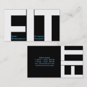 Große Buchstaben PASSTEN moderne Abdeckung des Visitenkarte (Vorne/Hinten)