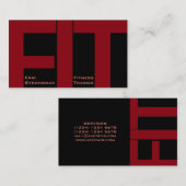 Große Buchstaben PASSTEN moderne Abdeckung des Visitenkarte (Vorne/Hinten)