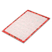 Große Buchstabengröße Retro Hot Pink Terrazzo Notizblock (angewinkelt)