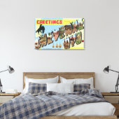 Große Buchstabenszenen, Gruß aus Leinwanddruck (Insitu (Schlafzimmer))