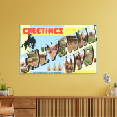 Große Buchstabenszenen, Gruß aus Leinwanddruck (Insitu (Wohnzimmer))