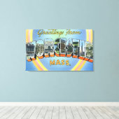 Große Buchstabenszenen - Gruß aus Leinwanddruck (Insitu (Holzboden))