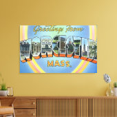 Große Buchstabenszenen - Gruß aus Leinwanddruck (Insitu (Wohnzimmer))