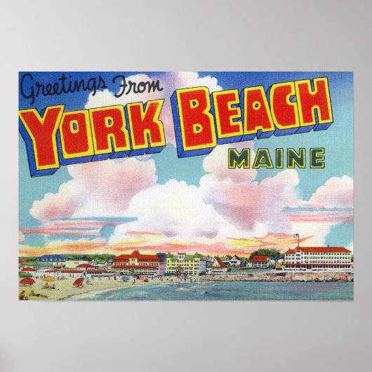 Große Buchstabenszenen, Gruß aus Poster (Vorne)