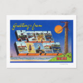 Große Buchstabenszenen, Gruß aus Postkarte (Vorderseite)