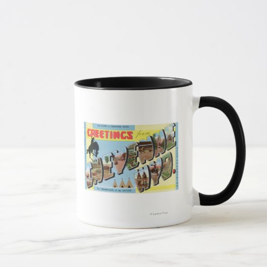Große Buchstabenszenen, Grüße von 2 Tasse (Rechts)