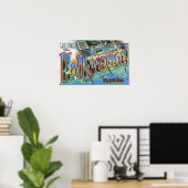 Große Buchstabenszenen, Grüße von 4 Poster (Heimbüro)