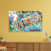 Große Buchstabenszenen, Grüße von 5 Leinwanddruck (Insitu (Wohnzimmer))