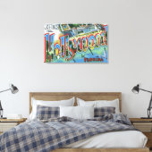 Große Buchstabenszenen, Grüße von 5 Leinwanddruck (Insitu (Schlafzimmer))